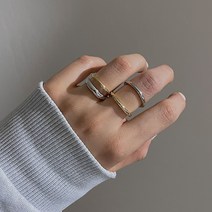 [9900원 가격특가] 투톤 심플&유니크 반지(2가지)