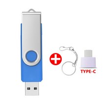 아이폰외장메모리 호환 아이폰 OTG 고속 금속 OTG 3 IN 1 c형 USB 플래시 드라이브 256GB usb 키 2.0 64GB, 64GB_Light blue