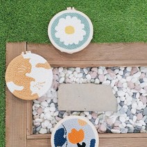 태광조명 DIY 펀치 니들 자수 하늘과 구름, 스페이스 행성