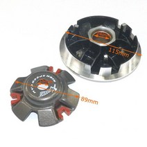 엔진 벨브 조정 성능 레이싱 가변 장치 18x14mm 무게 롤러 GY6 용 토크 클러치 스프링 125cc 152QMI 스쿠터, 01 Variator