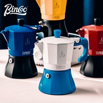 Bincoo 모카 Coffee포트 가열포트 150ml 300ml, 300ML 레드블랙
