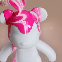 전문가용 플루이드 아트 푸어링 아크릴물감 60ml 베어브릭 베어브릭 키링 아트토이, F14.로즈레드