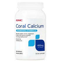 GNC 지앤시 Coral Calcium 180정 칼슘, 0.1kg, 180 Capsules