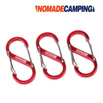 캠팡용 S카라비너 5.5cm 3pcs