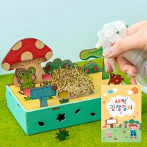 새싹키우기 원예키트 어린이집 관찰일지 유치원 단체주문 씨앗심기 알팔파키우기 학교식물심기, 버섯, 1개