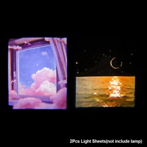 감성 무드등 인테리어 원룸 무드등 Ins 풍경 프로젝션 램프 바다 구름 사진 소품 크리에이티브 배경 벽 조, 14 Set 03