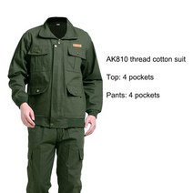 작업복 청소복 방진복 근무복 스즈끼 작업복 정장 남성용 여름 얇은 노동 보호 의류 면화 내마모성 화상, 06 6_05 XXL