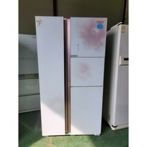 (중고냉장고)삼성지펠 홈바 강화유리 양문형냉장고 700리터급, 중고지펠양문형