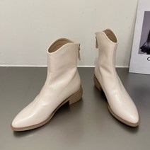승마 부츠 승마 신발 화 용품패션 숙녀 무릎 높이 첼시 부츠 여성 힐 펌프스 신발 지퍼 뾰족한 발가락, 06 7, 07 Beige Short_06 7