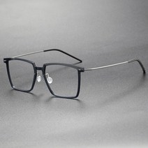일본 초경량 6.3g 사각 안경 테 베타 티타늄 가벼운 하금테 아세테이트 나사없는 d46