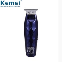 사일런트 Kemei 트리머 살롱 대머리 클리퍼 0mm 이발 기계 Man T Cut 마무리 커터 케멜, 01 미국 플러그, 02 no retail box