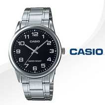 CASIO 카시오 남성 MTP-V001D-1B 메탈밴드 손목시계
