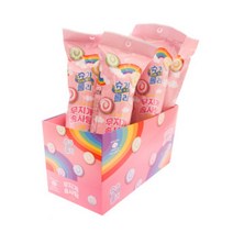 마카롱 닮은 슈가롤리 한입솜사탕 어린이 간식 화이트데이 선물 무지개 솜사탕 자체제작 상품 [박스들이 30개], 마카롱 슈가롤리 30개