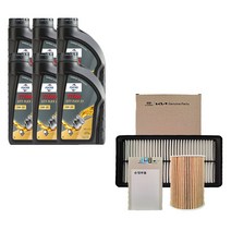 더뉴쏘렌토 디젤 훅스 타이탄 플렉스 23 5W30 C2/C3 순정필터패키지, 6L