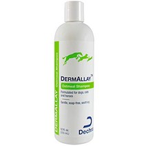 고양이와 강아지를 위한 dechra dermallay 오트밀 샴푸 12온스
