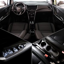 RST 트랙스 더뉴트랙스 실내 카본 튜닝 기어박스 몰딩 3가지 컬러, 08 공조기덮개프레임 / 티타늄수전사