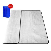 비닐하우스개폐기 방수 피크닉 매트 알루미늄 필름 야외 수면 매트리스 텐트 패드 해변 하이킹 잔디 점심 매트 두꺼운 쿠션, 4.200x200cm