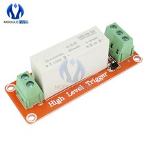 1 채널 CH DC 5V 220V 5A SSR 솔리드 스테이트 릴레이 모듈 Arduino R3 E 스위칭 트랜지스터 보드 용 하이 레벨 트리거