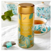 Fortnum & Mason 포트넘앤메이슨 잉글리시 민트 인퓨젼 실키 티백 15개 틴, 1개