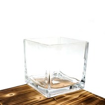 유리화분 화병 수반 N1212S (정사각) 12x12x12cm