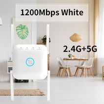 와이파이 라우터 5G 신호 증폭기 리피터 익스텐더 1200MBps 300MBps 장거리 2.4Ghz 무선 부스터 4 안테나 AP 모드, [01] European Plug, [01] 1200MBps White