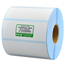 북원라벨 유포지 100X40mm 지관40mm 롤라벨 유포라벨 BLU-1004040