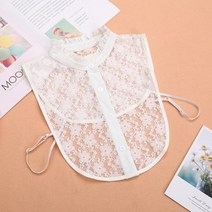 케익 넥케이프 페이크카라 레이어드 넥카라 셔츠 블라우스-193