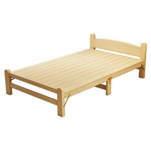 90cm 1.2m 침대 접이식 가정용 점심침대 싱글침대 사무실 경판 원목 우드침대 렌탈침대, A타입【침대 암호화 테이프 중부 지지대】면 이송 매트+