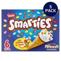 Nestle Smarties Midi Cone 네슬레 스마티즈 미디 콘 6 입 70ml 5팩, 1개