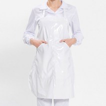 주방 단면 음식점 화이트 홀 앞치마 숏 배식용 업소용 방수 청소용 목걸이형 세척용 서빙 식당 주방잡화, 1개