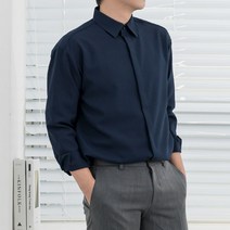 멜리 히든 버튼 셔츠