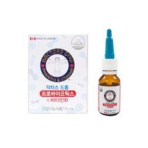 뉴닥터스드롭 3억 + 비타민D 400IU 액상형 15ml 우리아이 유산균 드롭스, 2개