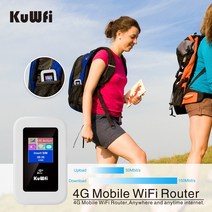 LTE 유심 라우터 와이파이 2023 KuWFi 4G Portable Router 150Mbps Mobile Hotspot Mini Wi-fi Modem SIM Card For R, [03] White to Version 3