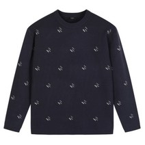 탑텐 22 FW 남자 소프트터치 패턴 텍스쳐 라운드 니트 DBP