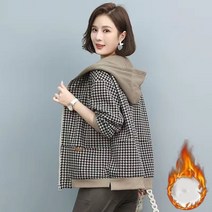 자켓 여성 봄가을 숏코트 패션 후드집업 FC4621