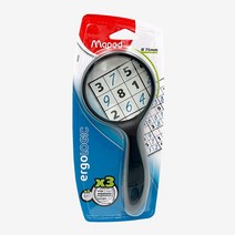 [성실한오피스] 마패드 돋보기 75mm 3배율 렌즈 확대경 과학 실험 관찰 학습용 변형방지 광학 글라스 노안 독서 휴대용 돋보기 113.4g, 1개