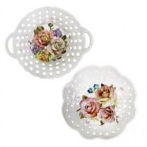 멜라민 꽃무늬 다용도 접시 소-N/과일접시/야채접시/디저트접시/음식접시 야채볼 /바구니/쟁반/트레이, 상세페이지 참조