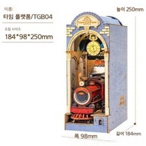 벚꽃 전차 사쿠라 북눅 책꽂이 DIY 북엔드 미니어처 하우스 만들기 파티션, 시간플랫폼TGB04