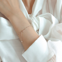 로이드 트윙클 큐빅 슬라이딩 14K Gold 팔찌 LWB20048G
