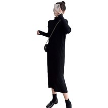 데이홀릭 데일리 반하이넥 골지 롱원피스