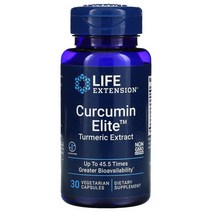 라이프익스텐션 커큐민 Curcumin Elite 울금 강황 Turmeric Extract 30정 비건, 30 Count