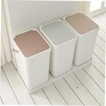 신혼집 1인가구 원터치분리수거통 3단 다세대빌라 재활용통 대용량 재활용품통 수거함 사용이편리한 분리함