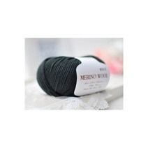프리미어울실 QZLKNIT-50g/ball 100% 메리노 울 원사 가을/겨울 부드러운 미디엄 로빙 양모 DIY 핸드 니트 크로셰 스카프 의류, 218 Blackish green
