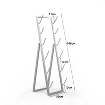스노우보드 데크 가정용 수납 랙, 실버 6개 보관 가능(30x106CM)