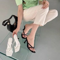 밤에 실외용 여성화 은색 샌들