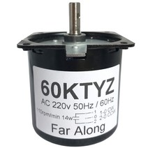 1 마력 모터 높은 토크 ac 영구 자석 동기 220v 4w 60ktyz 반전 cwccw 금속 기어드 저속 2 5 to 0rpm, 30rpm 5kgf.cm