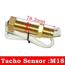 방수 GPS 속도계 타코미터 0200 kmh 08000RPM 해양 보트 자동차 트럭 932V 레드 백라이트 85mm, 3.M18 Sensor