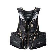 시마노(SHIMANO) NEXUS 플로팅베스트 낚시조끼 VF-121T, XXL, 풀 블랙, 검정색