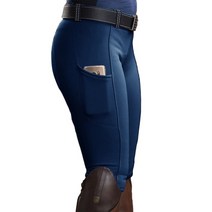 승마복 기마복탄성 승마 스포츠 바지 여성용 솔리드 컬러 하이 웨스트 포켓 힙 리프트, 푸른, l