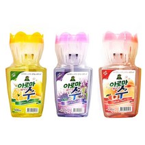 산도깨비 아로마수방향제 2개 거실 화장실 방향제, 라벤더1+피치1